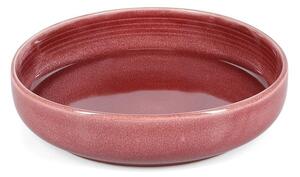 Piatto fondo burgundy in gres ø 21 cm Duna – ONA