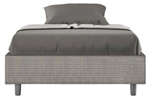 Letto 1 Piazza e Mezzo Sommier 120x190 cm Senza Rete Azelia Labirinto 02 Grigio