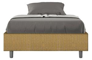 Letto 1 Piazza e Mezzo Sommier 120x190 cm Senza Rete Azelia Labirinto 06 Giallo