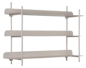 Mensola grigia in metallo con ripiani multipli 60 cm Riqueza Tres – PT LIVING