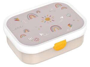 Portapranzo per bambini beige in plastica Sunshine & Rainbow – Mepal
