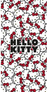 Asciugamano per bambini rosso/bianco in cotone 70x140 cm Hello Kitty – Jerry Fabrics