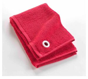 Asciugamano tipo terry rosso in cotone 50x50 cm Cuistot – douceur d'intérieur
