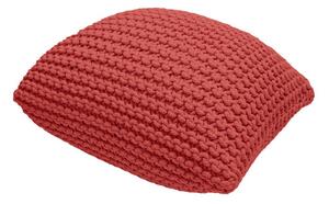Poggiapiedi rosso con rivestimento in lavorato a maglia Knit – Bonami Essentials