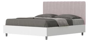 Letto Matrimoniale 160x200 cm con Rete e Contenitore Kaia Glicine