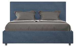 Letto Matrimoniale Francese 140x200 cm con Rete Mika Blu