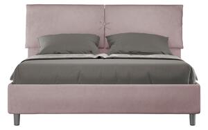 Letto Matrimoniale 160x190 cm con Rete e Contenitore Mados Glicine