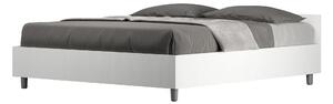 Letto Matrimoniale 160x200 cm Senza Rete Nuamo Bianco Frassino
