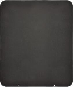 Pedana Salvapavimento per Stufe a Pellet e Legna 70x60 cm in Acciaio Nera