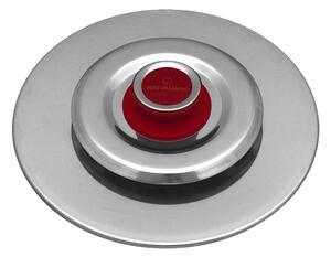 Coperchio Magico Antiodore Ø27 cm Ventur Magic in Acciaio Inox Pomolo in Bachelite Cooker Rosso