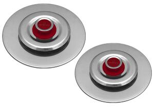 Kit 2 Coperchi Magici Antiodore Ventur Magic Ø25, Ø35 cm Cooker in Acciaio Inox Pomello Rosso