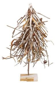 Albero tessuto rattan innevato cm 30x6xh65