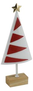 Albero metallo bianco rosso cm 15x6xh34