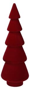 Albero legno e velluto rosso cm Ø9xh25