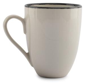 Tazza nera/color crema in gres 350 ml Gravel – ONA