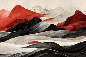 Illustrazione Red Mountains, Treechild