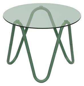 Tavolino rotondo con piano in vetro ø 50 cm Ventana Round – Leitmotiv