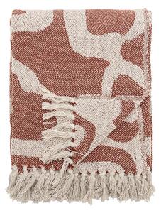 Coperta marrone in cotone riciclato 130x160 cm Salobre – Bloomingville