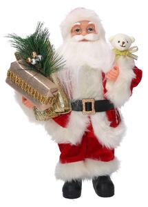 Babbo natale in tessuto rosso cm xh30