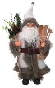 Babbo natale in tessuto bianco cm xh45