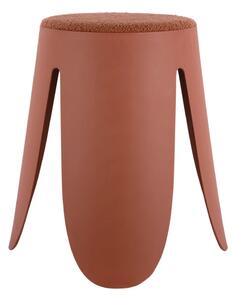 Sgabello in plastica rosso chiaro Savor - Leitmotiv