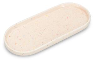 Piatto da portata beige in porcellana Fika – ONA