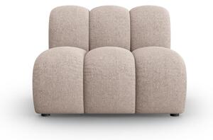 Poltrona beige con rivestimento in ciniglia Lupine – Micadoni