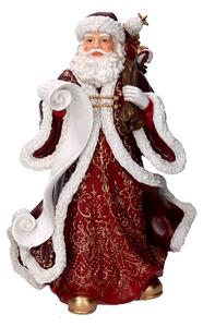 Babbo natale in resina rosso cm 26,8x18xh38,5