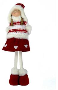 Bambina tessuto rosso cm 17x8xh59