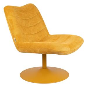 Poltrona in velluto giallo ocra Bubba - Zuiver