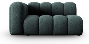 Chaise longue turchese (con penisola a sinistra) con rivestimento in ciniglia Lupine – Micadoni