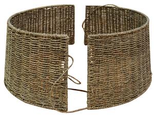 Copri base cordoncino albero natale marrone tondo cm 66x55xh28