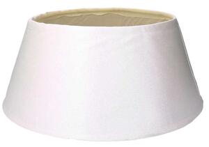 Copri base albero tessuto bianco brillante cm Ø56xh25