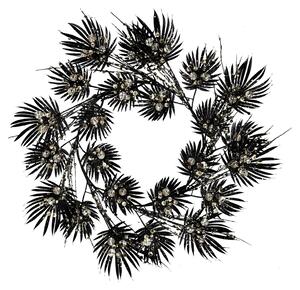 Coroncina nero e oro cm Øxh26