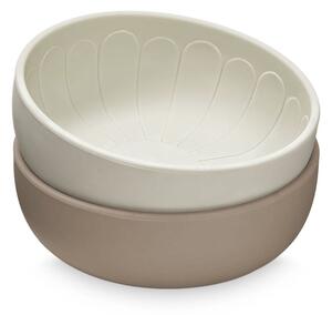 Ciotole per bambini in set beige in silicone 2 pz ø 13,5 cm Earth – Cam Cam Copenhagen