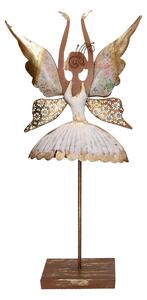 Fatina metallo ballerina bianco cm 37x12xh68