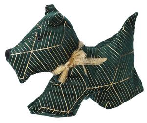 Fermaporta tessuto cane verde cm 35x5xh26
