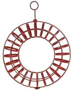 Ghirlanda portamele ferro rosso 35x8,5xh46