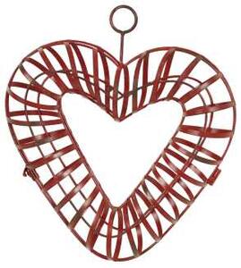 Ghirlanda portamele cuore ferro 36x8xh40