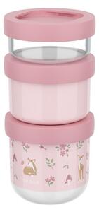 Portapranzo per bambini rosa chiaro in plastica 3 pz Fairy Garden by Little Dutch – Mepal