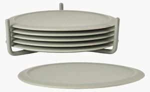 Set di sottobicchieri in silicone con portasottobicchieri Singles 7 pz