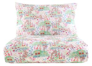 Set copripiumino e federa da bambini in cotone per letto singolo 135x200 cm Meadow Bunnies – Belle & Boo