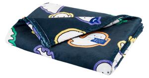 Coperta nera in micropile a tema Halloween 130x170 cm Halloween Ghosts – Catherine Lansfield