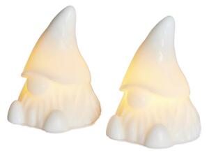 Decorazioni luminose in set bianche con alimentazione a batteria 2 pz Coco – Sirius