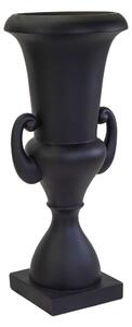 Portavaso resina nero opaco cm 51x51xh121