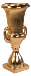 Portavaso resina oro lucido cm 51x51xh121