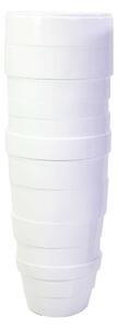 Portavaso resina bianco lucido cm Ø43xh122