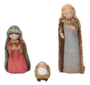 Natività resina set 11pz cm xh13
