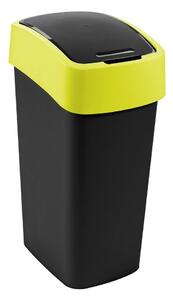 Cestino per la spazzatura giallo/nero in plastica per raccolta differenziata 45 l Flip Bin – Curver