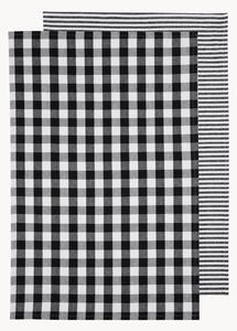 Set di 2 strofinacci Eco Gingham